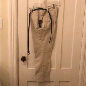 Worthington - Beige cropped ankle length pants NWT